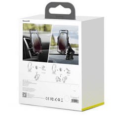 BASEUS Car Mount Wireless Light Electric Electric Automatic Holder 15W Black (WXHW03-01) (WXHW03-01)