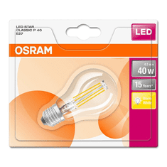 Osram Star LED fényforrás körte E27 4.5W filament meleg fehér (4052899961807) (4052899961807)