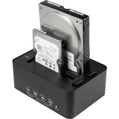 Renkforce Merevlemez dokkoló állomás klónozó és törlő funkcióval USB 3.0 SATA 2 port, (RF-4263357)