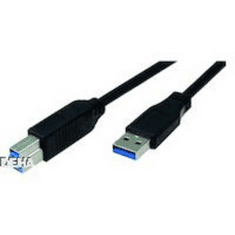 Bachmann USB 3.0 Csatlakozókábel [1x USB 3.0 dugó, A típus - 1x USB 3.0 dugó, B típus] 3.00 m Fekete (917.1203)