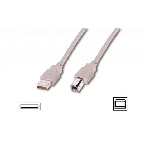 Assmann USB A-B összekötő kábel 5m (AK-300105-050-E) (AK-300105-050-E)