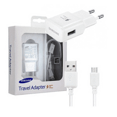 SAMSUNG Hálózati töltő adapter, 5V / 2000mA, USB aljzat, Samsung, fehér, gyári (RS52376)