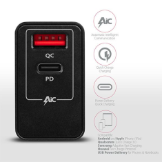AXAGON ACU-PQ22 QC3.0 + USB-C PD hálózati töltő (ACU-PQ22)