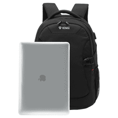 Yenkee Flashpacker Notebook többfunkciós hátizsák 15.6" fekete (YBB 1502) (YBB 1502)
