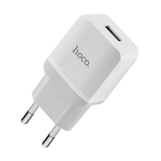Hoco C22A hálózati töltő USB aljzat (5V / 2400mA) FEHÉR (C22A_W) (C22A_W)