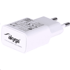 Akyga USB-s hálózati adapter 5V/2.4A 9V/1.67A 12V/1.25A fehér (AK-CH-11) (AK-CH-11)