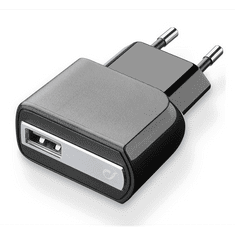 CellularLine hálózati töltő USB aljzat (5V / 2000 mA, 10W, gyorstöltés támogatás) FEKETE (ACHUSB2AK) (ACHUSB2AK)