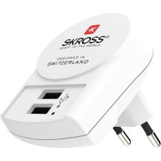 Skross USB töltő 2 darab A típusú bemenettel (1.302421) (KRS1.302421)