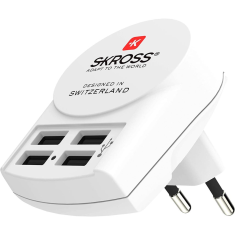 Skross USB töltő 4 darab A típusú bemenettel (1.302422) (SKR1.302422)