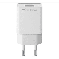 CellularLine hálózati töltő USB aljzat (5V / 2000 mA, 5W, PD gyorstöltés támogatás) FEHÉR (ACHSMUSB5WW) (ACHSMUSB5WW)