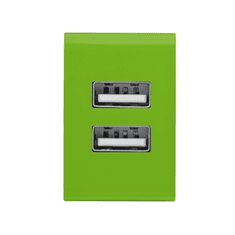 Trust Urban 20150 5W hálózati töltő 2 USB porttal zöld (20150)