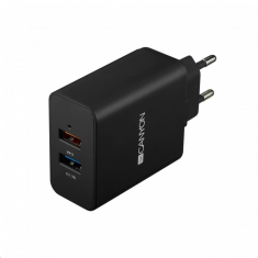 Canyon CNE-CHA07B USB hálózati töltő fekete (CNE-CHA07B)