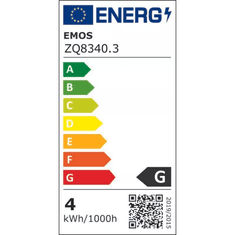EMOS LED izzó GU10 4.5W 350lm meleg fehér (ZQ8340) (EmosZQ8340)