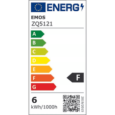 EMOS LED fényforrás matt E27 6W természetes fehér (ZQ5121) (ZQ5121)