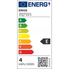 EMOS LED fényforrás E14 6W 470lm természetes fehér (ZQ7221) (ZQ7221)