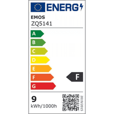 EMOS LED izzó E27 9W 806lm természetes fehér (ZQ5141) (EmosZQ5141)