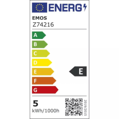 EMOS LED fényforrás filament gyertya E14 4.2W melegfehér (Z74216) (Z74216)