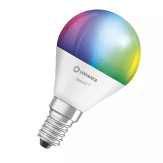 LEDVANCE Smart+ WiFi LED okos fényforrás kisgömb 5W E14 RGB 2700-6500K (4058075485631) (ledv4058075485631)