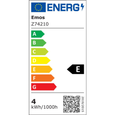 EMOS LED fényforrás filament gyertya E14 4W melegfehér (Z74210) (EmosZ74210)