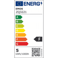 EMOS LED fényforrás gyertya E14 6W 470lm természetes fehér (ZQ3221) (EmosZQ3221)