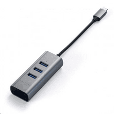 Satechi Aluminium TYPE-C Hub (3x USB 3.0,Ethernet) asztroszürke (ST-TC2N1USB31AM) (ST-TC2N1USB31AM)