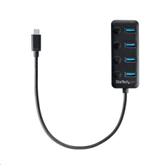 Startech StarTech-com 4 portos USB-C HUB fekete (HB30C4AIB) (HB30C4AIB)