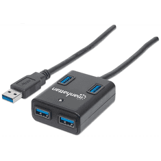 Manhattan SuperSpeed 4 portos USB 3.0 Hub (162296) (162296)