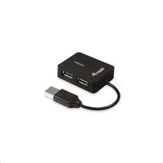 Equip USB 2.0 Hub 4port fekete (128952) (128952)