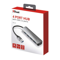 Trust Halyx Aluminium 4-Portos USB 3.2 Hub (23327) (tr23327)