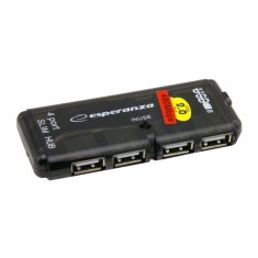 Esperanza EA112 USB 2.0 HUB 4 portos fekete (EA112)