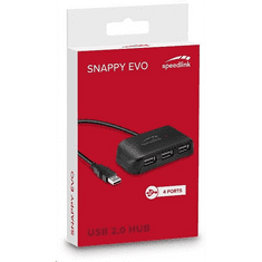 SPEED-LINK Snappy Evo 4 portos USB 2.0 Hub fekete (SL-140004-BK) (SL-140004-BK)