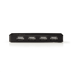 Nedis 7 portos USB hub USB 2.0 (UHUBU2730BK) (UHUBU2730BK)
