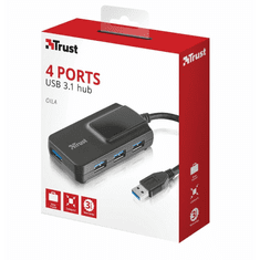 Trust 21318 Oila 4 portos USB 3.1 hub (21318)