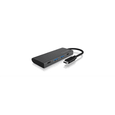 RaidSonic ICY BOX 4 portos USB Hub szürke (IB-HUB1428-C31) (IB-HUB1428-C31)