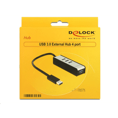 DELOCK DL62534 USB 3.0 HUB 4 portos (DL62534)