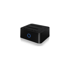 RaidSonic ICY BOX IB-123CL-U3 2.5"-3.5" Dokkoló USB 3.0 fekete (IB-123CL-U3)