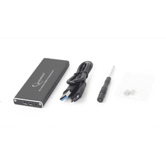 Gembird külső M.2 (NGFF) SSD ház USB 3.0 fekete (EE2280-U3C-01) (EE2280-U3C-01)