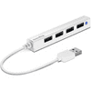 SL-140000-WE SNAPPY SLIM USB Hub, 4-Port, USB 2.0, Passzív, fehér (SL-140000-WE)