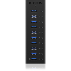 RaidSonic ICY BOX IB-AC6110 10 portos USB3.0 hub táppal (IB-AC6110)