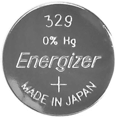 Energizer 329 gombelem, ezüstoxid, 1,55V, 39 mAh, SR731SW, SR731, V329, D329, RW300, R329/24, GP29, 329A, 329X (635318)