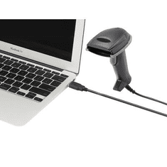 Renkforce CR6307A USB-Kit Vonalkód olvasó Vezetékes 1D CCD Fekete Kézi szkenner USB (CR6307A)