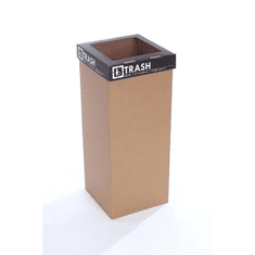 RECOBIN URE019 Slim újrahasznosított szelektív hulladékgyűjtő, angol felirat 60l fekete (URE019)