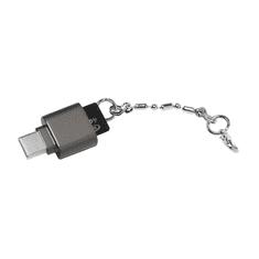 LogiLink key chain USB-C OTG kártyaolvasó fekete (CR0039) (CR0039)
