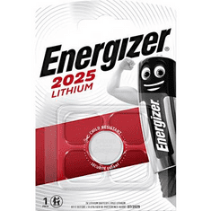 Energizer CR2025 lítium gombelem, 3 V, 163 mAh, BR2025, DL2025, ECR2025, KCR2025, KL2025, KECR2025, LM2025 (637433)