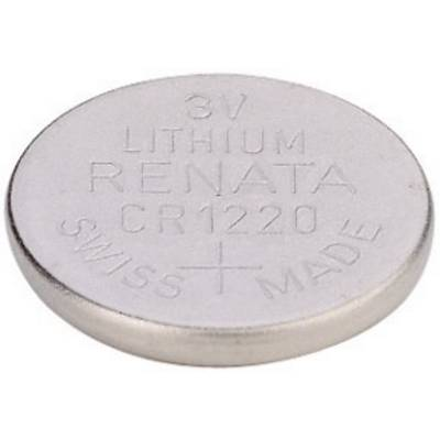 Renata CR1220 lítium gombelem, 3 V, 40 mA, BR1220, DL1220, ECR1220, KCR1220, KL1220, KECR1220, LM1220 (703581)