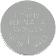 Renata CR2450N lítium gombelem, 3 V, 540 mA, BR2450N, DL2450N, ECR2450N, KCR2450N, KL2450N, KECR2450N, LM2450N (703593)