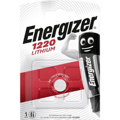 Energizer CR1220 lítium gombelem, 3 V, 40 mA, BR1220, DL1220, ECR1220, KCR1220, KL1220, KECR1220, LM1220 (E300163600)