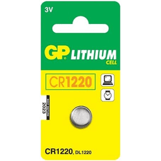GP CR1220 Litium gombelem 3V 5db-os (114520) (114520)