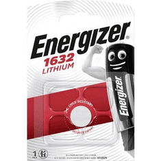 Energizer CR1632 lítium gombelem, 3 V, 130 mA, BR1632, DL1632, ECR1632, KCR1632, KL1632, KECR1632, LM1632 (E300164000)