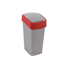 CURVER Pacific Flip Bin billenős szelektív hulladékgyűjtő 45l piros/szürke (195024) (C195024)